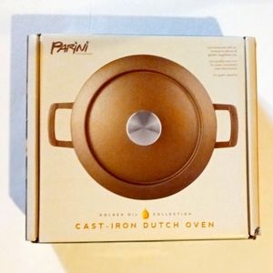 COPY - Parini Cookware Cast Iron Dutch Oven 3.w quart Golden oil Collection